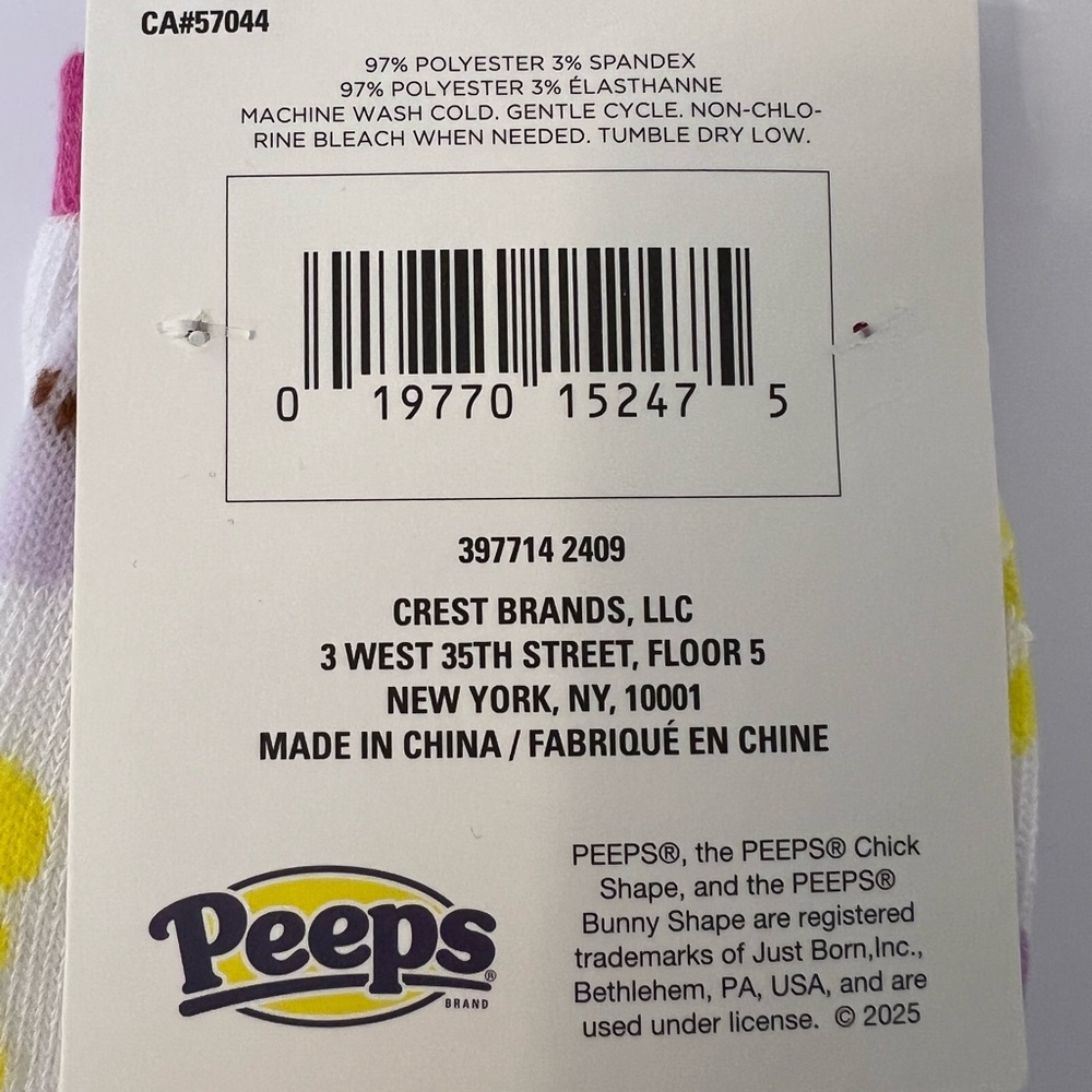 Peeps Themed Socks Set of 3 Womens crew socks Easter Sz 5-9.5 - Picture 5 of 9